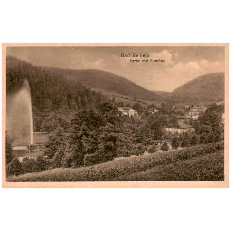 Bad Reinerz. Partie mit Fontäne