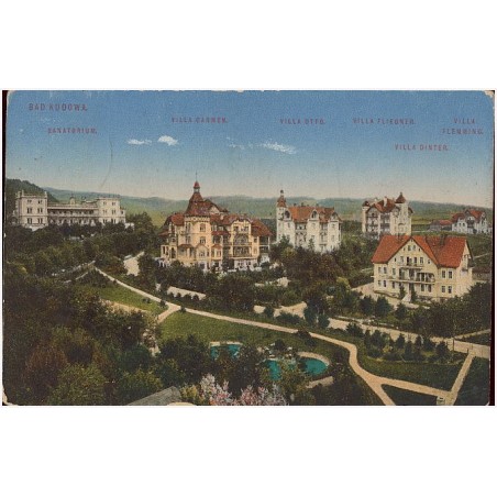 Bad Kudowa. Sanatorium. Villa Carmen. Villa Otto. Villa Fliegner. Villa Flemming. Villa Dinter