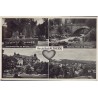 Herzheilbad Altheide. Charlottensprudel im Kurpark. Kurhaus. Höllental, Partie am Eichwasser. Total