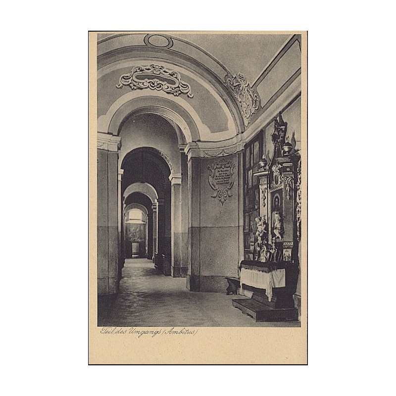 Teil des Ungangs (Ambitus). Wallfahrtskirche U. L. Fr. von Albendorf Grafschaft Glatz