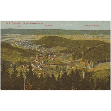 Bad Kudowa. Tal mit Heuscheuerstraße. Bad. Schloßberg. Schweinsrückenberg