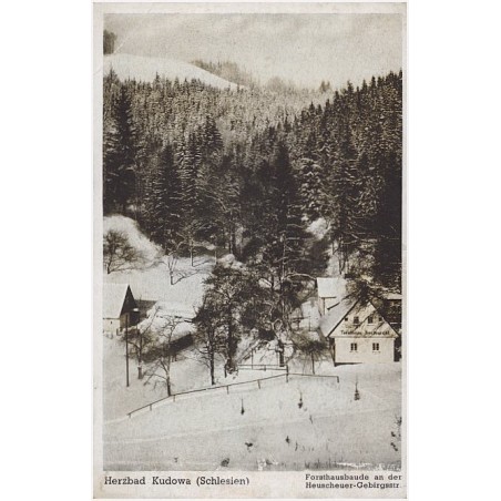 Herzbad Kudowa (Schlesien). Forsthausbaude an der Heuscheuer-Gebirgsstr