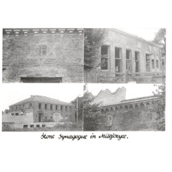 Stone Synagogue in Milejczyce. / Rewers: Synagogue in Milejczyce. Bialystok Region. Built in 1928. Rebuilding. Photo by T. Wisni