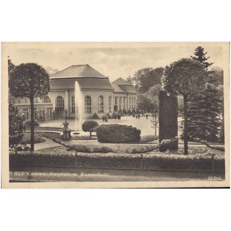 Bad Kudowa. Kurplatz u. Wandelhalle. 10866