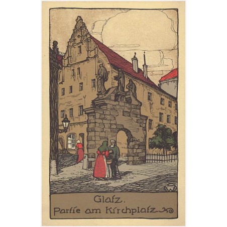 Glatz. Partie am Kirchplatz