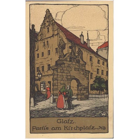Glatz. Partie am Kirchplatz