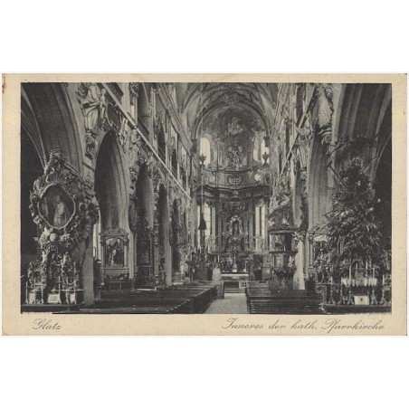 Glatz. Inneres der kath. Pfarrkirche