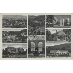 Herzheilbad Kudowa Grafschaft Glatz. Gesamtansicht. Kurplatz. Kurhotel Fürstenhof. Heuscheuerstr. Eugenquelle. Wandelhalle. Gott
