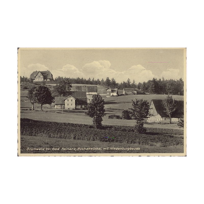 Grunwald bei Bad Reinerz, Buchenwinkel mit Hindenburgbaude