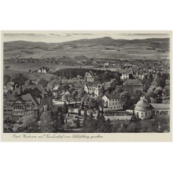 Bad Kudowa mit Fürstenhof vom Schlossberg gesehen