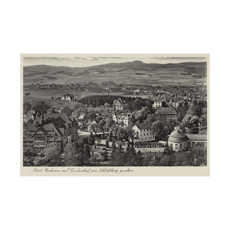 Bad Kudowa mit Fürstenhof vom Schlossberg gesehen