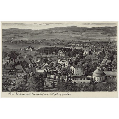 Bad Kudowa mit Fürstenhof vom Schlossberg gesehen