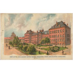 Nowy Szpital Jubileuszowy Imienia Cesarza Franciszka Józefa Bonifratrów w Krakowie od ogrodu