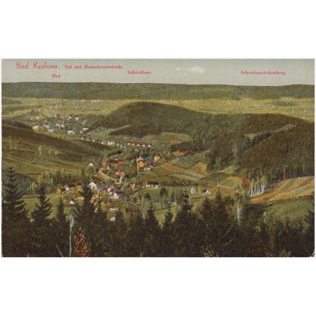 Bad Kudowa. Tal mit Heuscheuerstraße. Bad. Schloßberg. Schweinsrückenberg