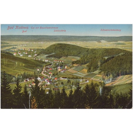 Bad Kudowa. Tal mit Heuscheuerstraße. Bad. Schloßberg. Schweinsrückenberg