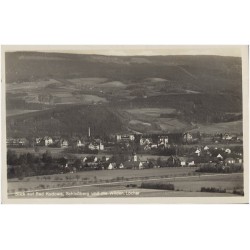 Blick auf Bad Kudowa, Schloßberg und die Wilden Löcher