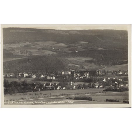 Blick auf Bad Kudowa, Schloßberg und die Wilden Löcher