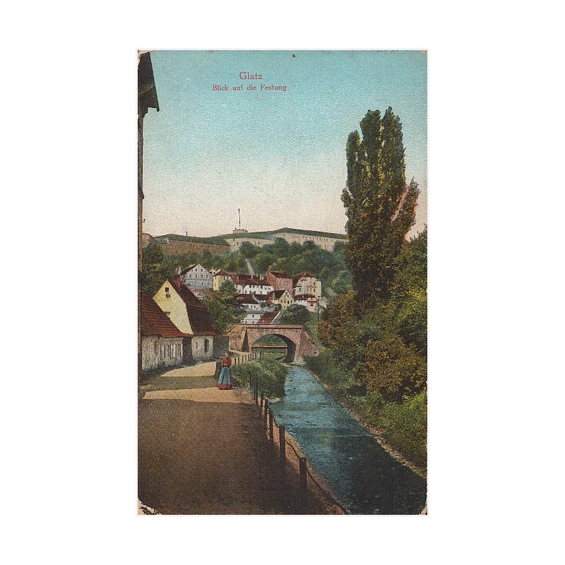 Glatz. Blick auf die Festung