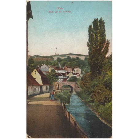 Glatz. Blick auf die Festung