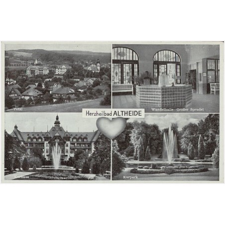 Herzbad Altheide. Total. Kurhaus. Wandelhalle - Großer Sprudel. Kurpark