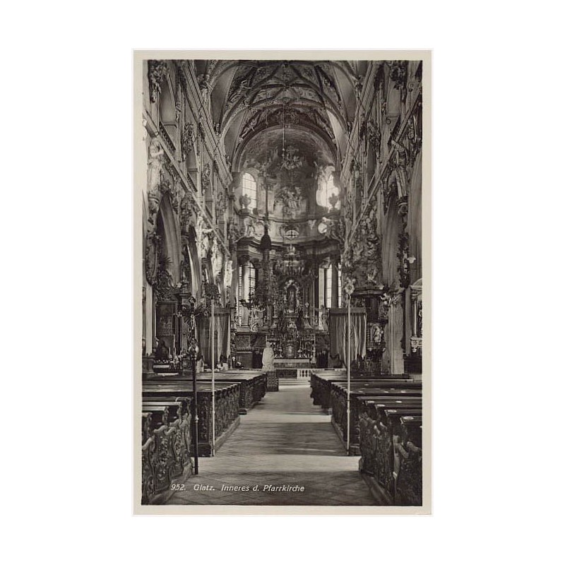 952. Glatz. Inneres d. Pfarrkirche