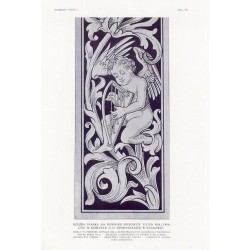 Zubrzycki: Skarb 2. Tabl. 190. Rzeźba płaska na pomniku spiżowym Filipa Kallimacha w Kościele oo. Dominikanów w Krakowie / "ZUBR