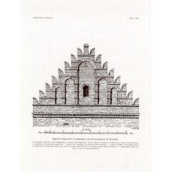 Zubrzycki: Skarb 3. Tabl. 226. Szczyt ceglany z kościoła katedralnego w Płocku / "ZUBRZYCKI: SKARB III. TABL. 226. SZCZYT CEGLAN