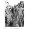 "Felsenschlucht auf der Heuscheuer."