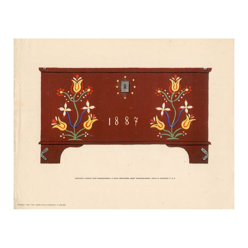 Skrzynia (Łowicz Gub. Warszawska) z oryginału skopiował Jerzy Warchałowski: Kopia w zbiorach P. S. S / "SKRZYNIA (ŁOWICZ GUB. W