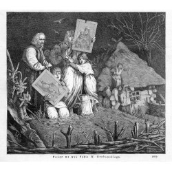 "Pożar we wsi. Szkic W. Grabowskiego. (5071)"