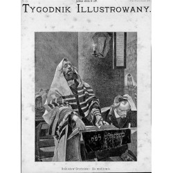 "Stanisław Grocholski: Na modlitwie." / Modlący się Żydzi / W świątyni / Żydzi