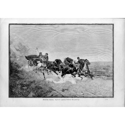 "Próba koni. Rysunek oryginalny Bohdana Kleczyńskiego. (2227)"