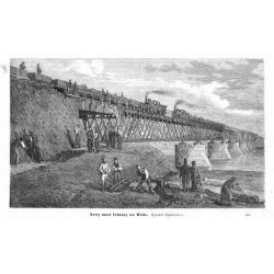 "Nowy most żelazny na Wiśle. Rysował Dymitrowicz. 608"