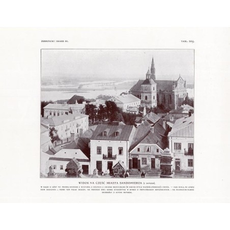 Zubrzycki: Skarb 3. Tabl. 205. Widok na część miasta Sandomierza (z Ratusza) / "ZUBRZYCKI: SKARB III. TABL. 205. WIDOK NA CZĘŚĆ