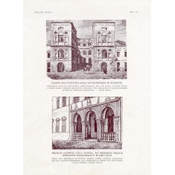 Zubrzycki: Skarb 2. Tabl. 170. [1] Zamek Krzyżtopór w Ujeździe [2] Wejście główne czyli portal na przedzie pałacu biskupów krak