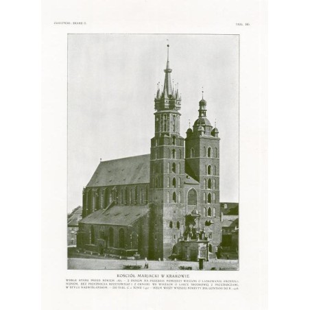Zubrzycki: Skarb 2. Tabl. 145. Kościół Mariacki w Krakowie / "ZUBRZYCKI: SKARB II. TABL. 145. KOŚCIÓŁ MARJACKI W KRAKOWIE [...]"
