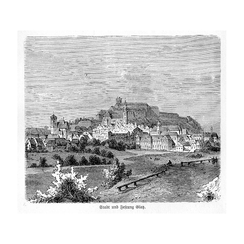 "Stadt und Festung Glatz."