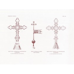 Zubrzycki: Skarb 3. Tabl. 254 [1] Krzyż stary z Kościoła oo. Franciszkanów w Krakowie [2] Krzyż z Kościoła w Oliwie koło Gdańsk