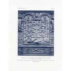 Zubrzycki: Skarb 3. Tabl. 256. Zaplecek ław kapłańskich czyli stall w Kościele Mariackim w Krakowie / "ZUBRZYCKI: SKARB III. TAB