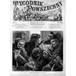 W karetce pocztowej. Rysował Andriolli / "W KARETCE POCZTOWEJ. Rysował Andriolli."