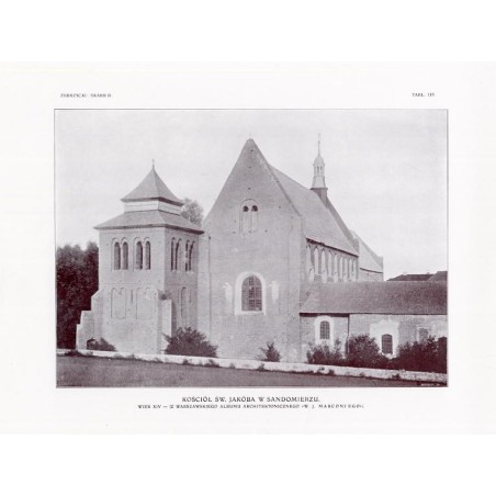 Zubrzycki: Skarb 2. Tabl. 118. Kościół św. Jakuba w Sandomierzu [...]" / "ZUBRZYCKI: SKARB II. TABL. 118. KOŚCIÓŁ ŚW. JAKÓBA W S