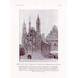 Zubrzycki: Skarb 2. Tabl. 172. Kościół św. Anny i Kościół św. Franciszka pobernardyński w Wilnie / "ZUBRZYCKI: SKARB II. TABL. 1