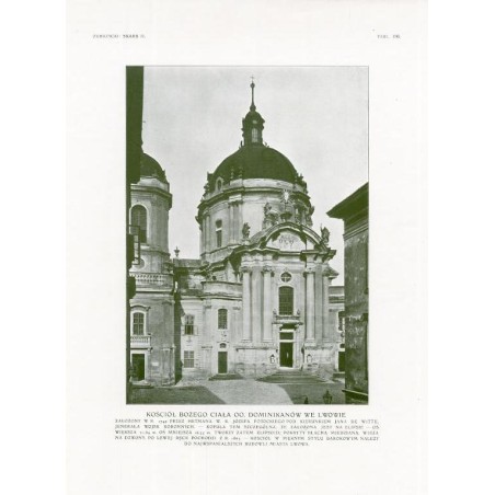 Zubrzycki: Skarb 2. Tabl. 150. Kościół Bożego Ciała oo. Dominikanów we Lwowie / "ZUBRZYCKI: SKARB II. TABL. 150. KOŚCIÓŁ BOŻEGO