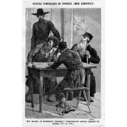 "Meir ukazuje się Kalmanowi, Abramowi i Kamionkerowi podczas tajemnéj ich narady. [...] (4996)"