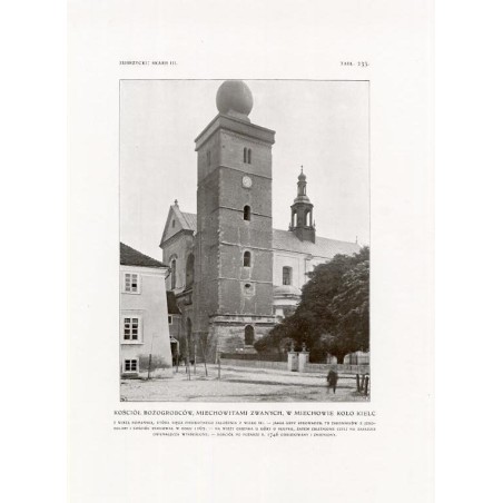 Zubrzycki: Skarb 3. Tabl. 233. Kościół Bożogrobców w Miechowie / "ZUBRZYCKI: SKARB III. TABL. 233. KOŚCIÓŁ BOŻOGROBCÓW, MIECHOWI
