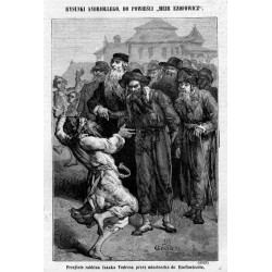 "Przejście rabbina Izaaka Todrosa przez miasteczko do Ezofowiczów. (4928)"