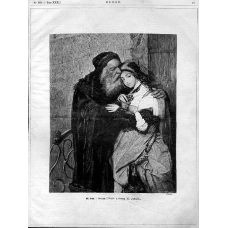 "Shyllock i Jessyka. Kopia z obrazu M. Gotlieba. (5520)"