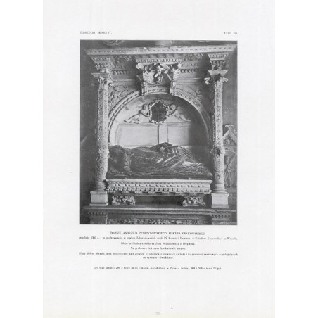 Zubrzycki. Skarb 4. Tabl. 310. Kraków. Pomnik Andrzeja Zebrzydowskiego na Wawelu / "ZUBRZYCKI: SKARB IV. TABL. 310. POMNIK ANDRZ
