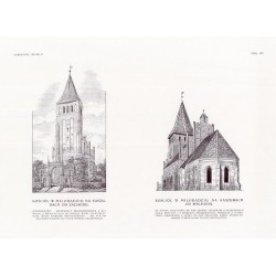 Zubrzycki: Skarb 2. Tabl. 178. Kościół w Miłobądziu na Kaszubach: [1] od zachodu [2] od wschodu / "ZUBRZYCKI: SKARB II. TABL. 1