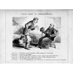 "Młodzieniec. - Przypatrz się, Panie Szczupak, czy nie piękna moja narzeczona? Pan Szczupak. - A ile ojciec da posagu? [...]"